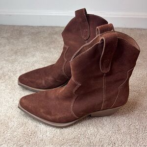 Steve Madden Brown Suede Ankle Boots